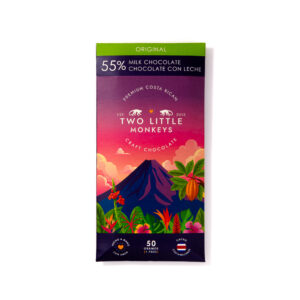 Two Little Monkeys chocolate product packaging