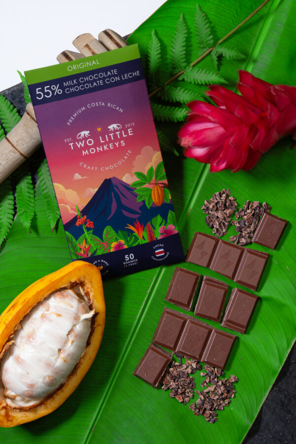 Product Lifestyle - TLM Products-35 Artisan chocolate lifestyle photography on cacao leaves and pods