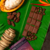 Product Lifestyle - TLM Products-37 Artisan chocolate lifestyle photography on cacao leaves and pods