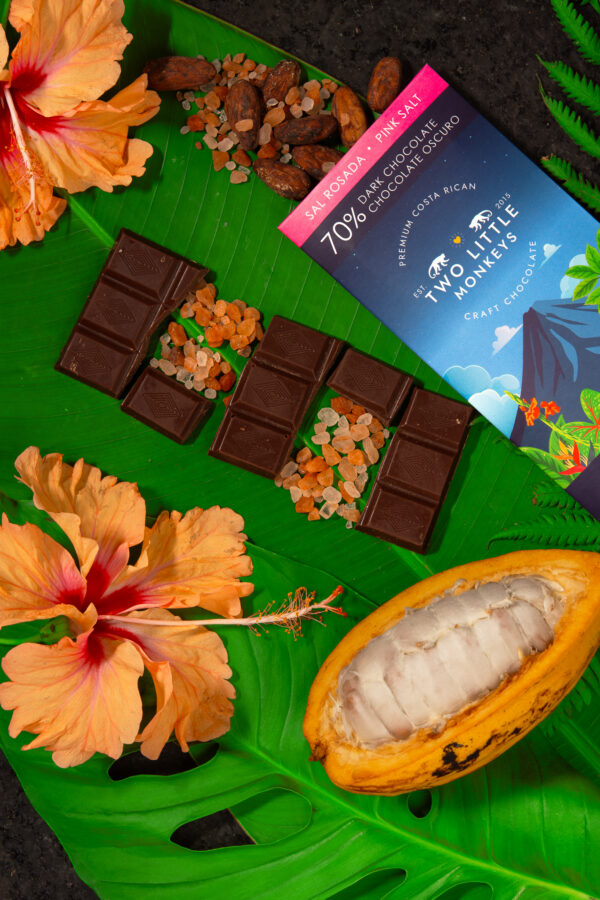 Product Lifestyle - TLM Products-42 Artisan chocolate lifestyle photography on cacao leaves and pods