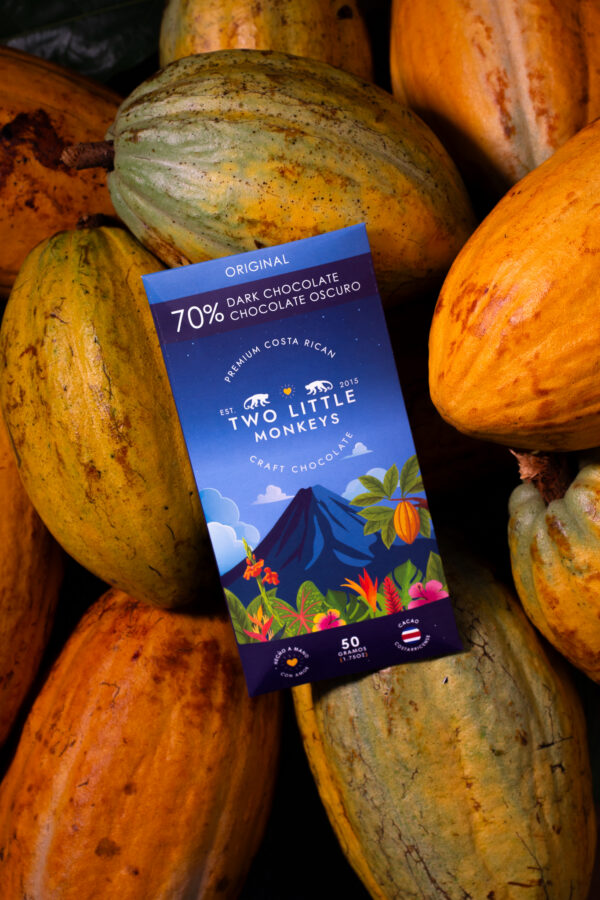 Product Lifestyle - TLM Products-55 Artisan chocolate lifestyle photography on cacao leaves and pods