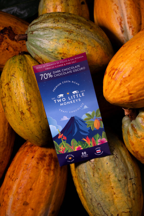 Product Lifestyle - TLM Products-56 Artisan chocolate lifestyle photography on cacao leaves and pods