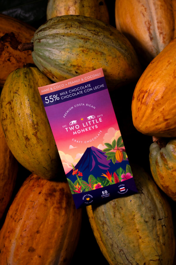 Product Lifestyle - TLM Products-62 Artisan chocolate lifestyle photography on cacao leaves and pods